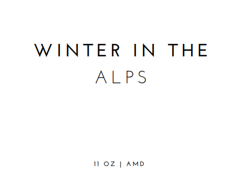 Winter in the Alps Candle